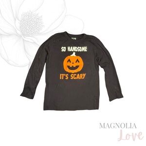 👻 The Children’s Place Black Pumpkin Halloween Kids Long Sleeve Tee Shirt Top 5T